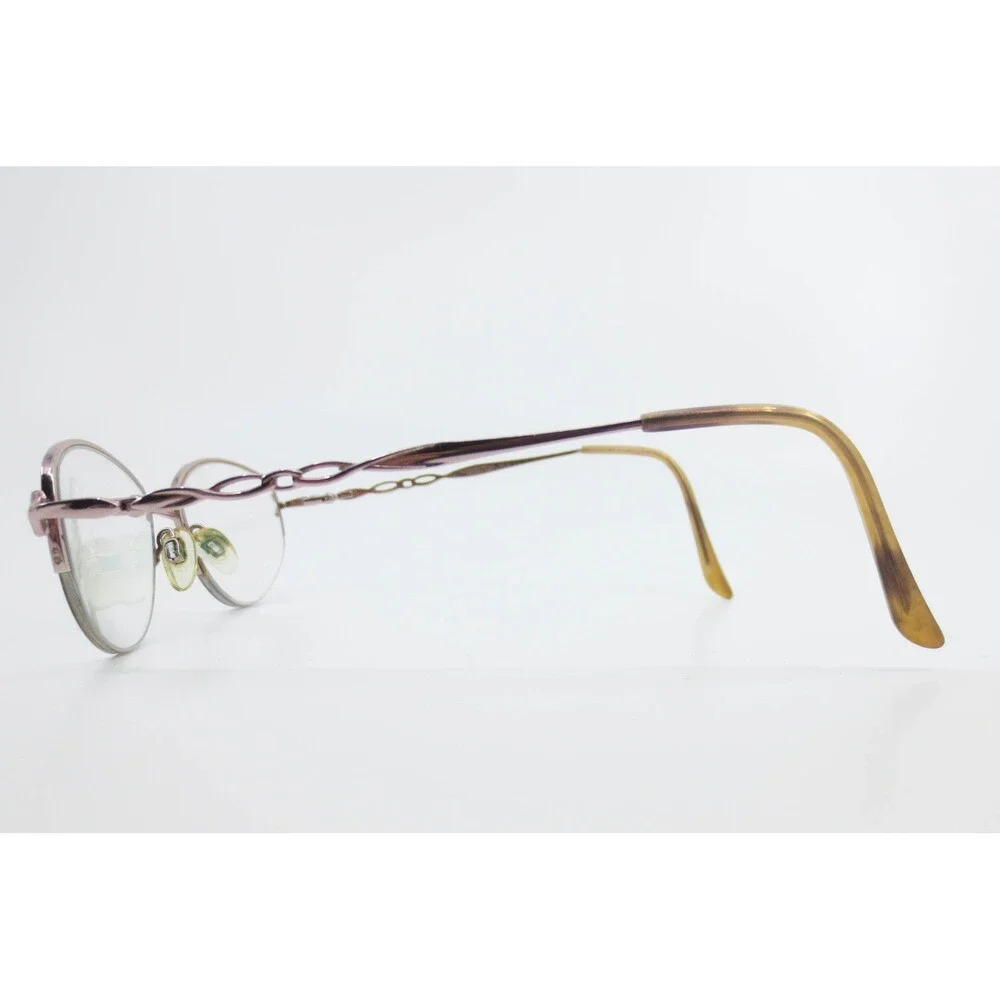 Sophia Loren M201 Zyloware Eyeglass Frames Mauve Rose Gold 52-16-135